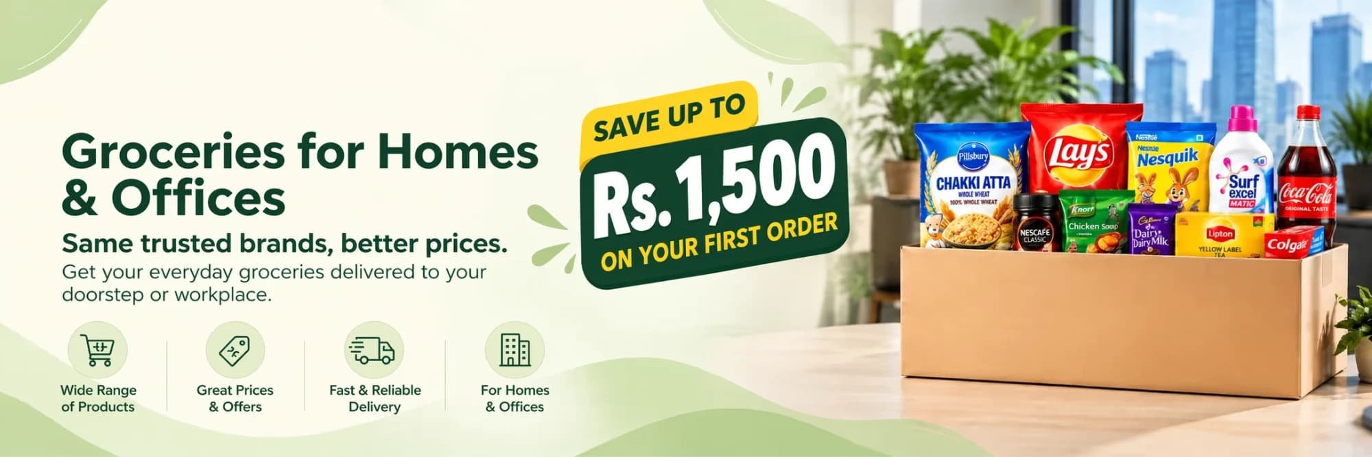 Home promotional banner